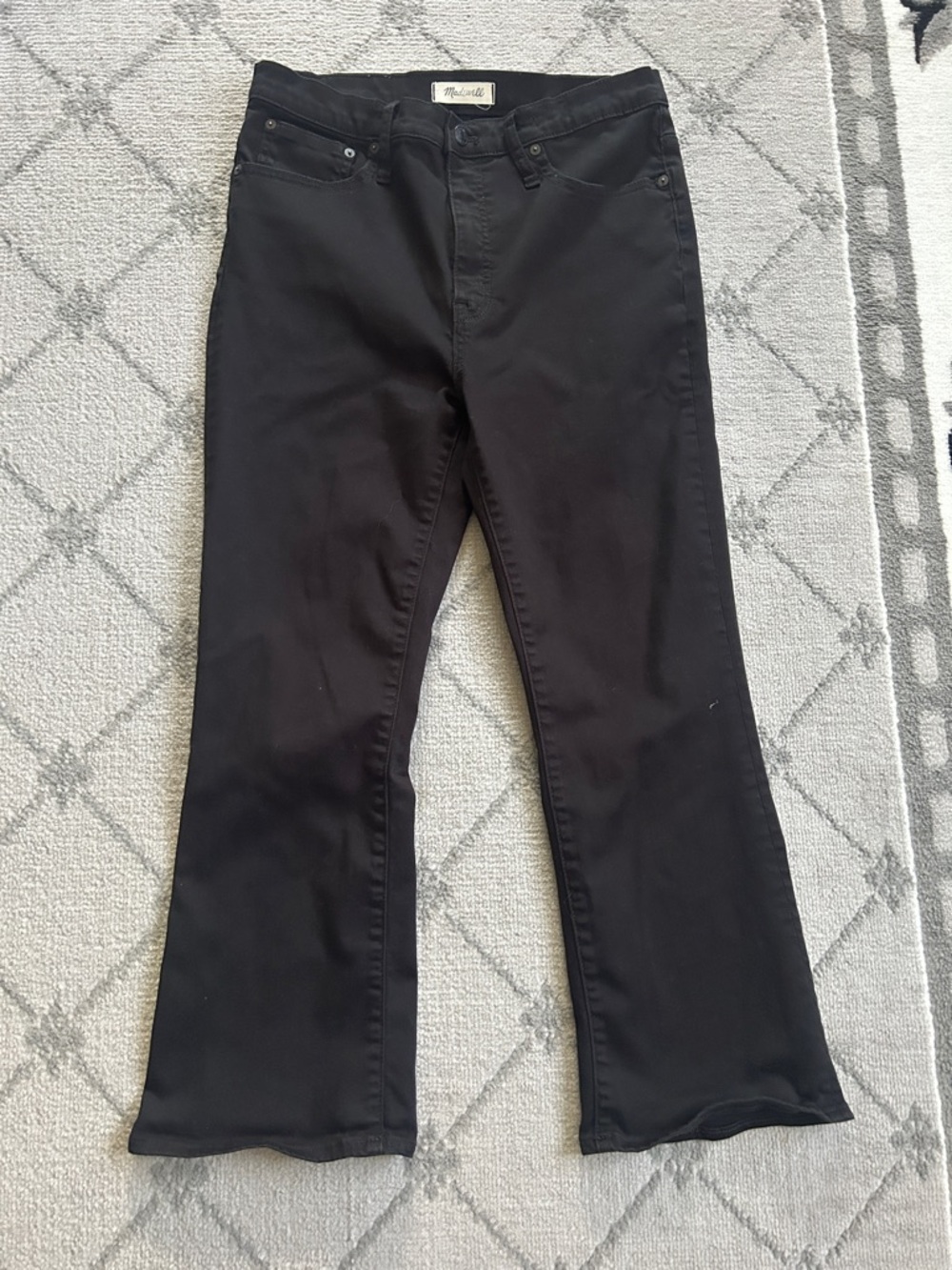 Madewell Black Cali Demi Bootcut Jeans